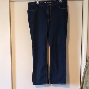 Old Navy Dark Blue Straight Leg Jeans